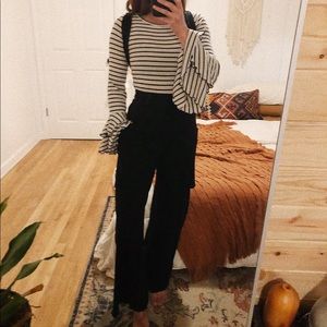 Free People Beach cotton wide leg pants.